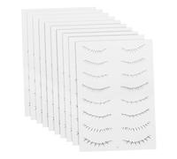 Veemoon 10 feuilles Autocollants Faux Cils Inférieurs Adhésifs Naturels Maquillage Yeux pour et Mariages