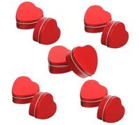 Veemoon 10 Pièces Boîte Cœur pour Bonbons Lot de Coffret Rouge Saint-valentin Chic Boîte Cadeau Petit Contenant Chocolat Offrir Remplissable