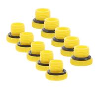 Veemoon 10 Pièces Bouchon D’extrémité de Vis Hydraulique Unf 1/2-20 | PP Pom, Filetage Mâle Six Pans Creux, Étanchéité Sûre pour Systèmes Hydrauliques, Jaune