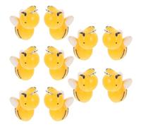 Veemoon 10 Pièces Breloque Abeille Mini en Résine pour Bijoux Diy, Jaune | Création Bracelet ou Collier, Usage Facile, Style Unique et Créatif, pour Amis et Amateurs