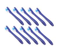 Veemoon 10 pièces Brosse à Dents Manche Court Poils Souples Brosse Dent Compacte Voyage Sécurité Établissements Sécurisés
