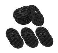Veemoon 10 Pièces Brosse de cheveux de palmier pour les hommes masseur shampoing peigne de poche plate pour hommes Peigne de renforcement des cheveux Black