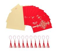Veemoon 10 Pièces Cartes D’invitation Mariage Style Chinois, Lot Élégant