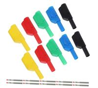 Veemoon 10 pièces Connecteurs Fiche Banane Isolés pour Testeur Audio Durables et Résistants pour Amplificateurs et Câbles Haut-Parleur