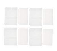 Veemoon 10 Pièces De Carte De Visite De Facture Sujet Trou Titulaires Clé Lâche De Rangement pour Ordinateur Portable Pochettes Classeur à Glissière Accessoire Eva Blanche