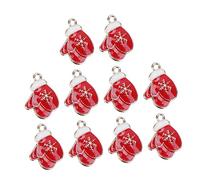 Veemoon 10 Pièces Décoration suspendue des accessoires pendentif bijoux de noël nombre breloques pour la fabrication de bijoux breloques de fabrication de bijoux