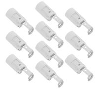 Veemoon 10 Pièces Douille E14 avec Support de Fixation, Petite Douille à Vis Edison Résistante à Haute Température en Plastique et Alliage de Zinc, pour Décorations Murales et Salles à