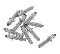 Veemoon 10 Pièces Embouts de Bâtons de Marche en Acier Tungstène Argentés, Accessoires Compacts pour Alpenstock et Trekking Pole, pour Activités Outdoor