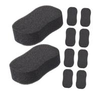 Veemoon 10 pièces Éponge à Cheveux Mousse de Éponge pour Boucles pour Hommes et Femmes Utilisation à Domicile et Salon