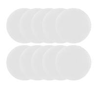 Veemoon 10 Pièces Éponges Rondes en Mousse Blanche pour Activités Artistiques, Large Gamme de Fonctions et Production de Mousse Variée, pour Encre à Gaufrer