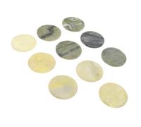 Veemoon 10 pièces Jade pour Extensions de Cils Lot de Support Adhésif Durable et Facile à Nettoyer Accessoire pour Beauté Couleur Unique et Variée Matériau Pierre Jade de Haute Qualité