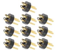 Veemoon 10 pièces Kit Connecteurs XLR Broches Métal et Abs pour Microphone Ktv Adaptateur Audio Conversion Compatible Micro Modificateur Voix et Enceinte