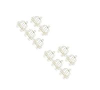 Veemoon 10 Pièces Lot de Boîtes à Bonbons Métal Chariot Citrouille Doré Petites Boîtes Dragées Durables pour Mariage et Halloween Design Creux Original Cadeau Souvenir Pratique