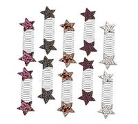 Veemoon 10 Pièces Lot de Peignes Invisibles Étoiles Métalliques pour Sophistiquées Pinces Extensibles pour Chignons et Queues de Cheval Accessoires Discrets pour Usage Quotidien et