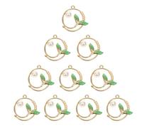 Veemoon 10 pièces Lot Pendentifs Breloques Queue Sirène Alliage avec Accessoires Bijouterie DIY pour Création Boucles Oreilles Colliers et Bracelets Artisanaux