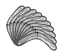 Veemoon 10 Pièces Mesh Wig Cap Accessories Elastic Breathable Adjustable Net Caps For Hairdressing And Wig Making