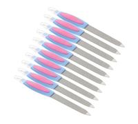 Veemoon 10 Pièces Nail Files Double-sided Stainless Steel Manicure Pedicure Tool Portable Nail Art Accessories For Precise Removal And Smoothing