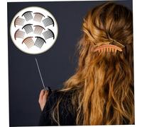 Veemoon 10 Pièces Peignes à Cheveux Insert Acrylique Dents pour Femmes Peignes Latéraux Noirs et Accessoires Pratiques pour et Chignons Élégants