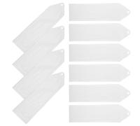 Veemoon 10 Pièces Pochette Marque-page Transparente en Pvc Étanche Trou pour Protection et Rangement Pratique des Signets et Photos