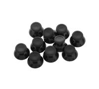 Veemoon 10 Pièces Rocker des champignons couvercle du bouton des poignées du joystick de pouce couverture de manette pour machine de jeu Gel de silice Noir