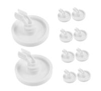Veemoon 10 Pièces Roulettes De Panier Pour Lave-vaisselle Roulettes Plastique De Rechange Kit De Réparation Pour Panier Inférieur De Remplacement Picots Et Roues Pour Lave-vaisselle