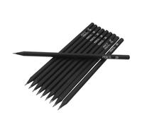 Veemoon 10 pièces Set de Crayons Dessin Noirs Hexagonaux pour Artistes et Débutants Crayons Fusains Professionnels pour Croquis Ombrage et Peinture Pré-taillés Usage Polyvalent