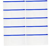 Veemoon 10 pièces Transparent Zipper Pencil Cases Étui à Crayons Pratique et Petit Modèle pour École et Stockage Articles de Bureaucouleurs de Aléatoires