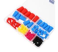 Veemoon 100 Bouchons Coniques en Silicone Résistants à Haute Température pour Tubes et Flacons de Laboratoire Étanchéité Sécurisée Adaptés pour Revêtement en Poudre et Galvanoplastie