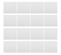 Veemoon 100 Marque-Places Blancs Pliables 10 X 9 CM pour Mariage et Fête Cartes Nominatives à Imprimer ou Écrire Étiquettes pour Table de Réception Décorations de Table Lot de 100