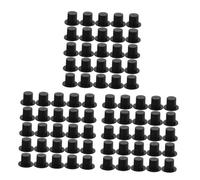 Veemoon 100 Pcs Mini Chapeaux en Plastique Noir pour Art Et - Idéal pour Décorations De Noël Et Déguisements De Fête 23 x 16 Mm