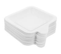 Veemoon 100 Pièces Assiettes Papier Carrées Dîner Résistantes et pour Fête Anniversaire et Repas Festifs