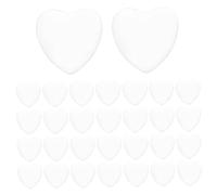 Veemoon 100 Pièces Cabochons Verre Cœur Surface Transparente pour Bijoux DIY Pendentifs Colliers Boucles Doreilles Accessoires Créatifs