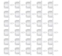 Veemoon 100 Pièces Émetteur D'arrosage Localisé pour Plante, PP Blanc | Remplacement pour Production Agricole, Usage Extérieur, Espace Vert Public, Buse Goutte à Goutte, Robuste