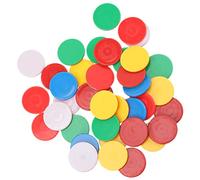 Veemoon 100 pièces Jetons Ronds Colorés Compteurs Mathématiques Ludiques pour Garçon Fille Outil Apprentissage Éducatif pour Calcul et Reconnaissance des Couleurs