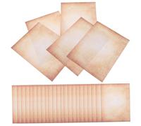 Veemoon 100 Pièces Papier à Lettre Vintage Double Face Style Ancien Sans Transfert Dencre pour Scrapbooking Journal DIY et Conservation de Souvenirs