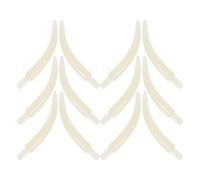 Veemoon 100 Pièces Pendentif Ethnique Éléphant en Plastique Blanc 4cm, Design Réaliste, Léger et Facile à Nettoyer pour Création de Bijoux et Décorations Diverses
