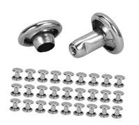 Veemoon 100 pièces Rivets de Reliure pour Albums et Carnets Accessoires DIY Robustes et Décoratifs pour Scrapbooking et Création Maintien Durable des Pages pour Journaux Recettes