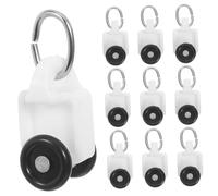 Veemoon 100 Pièces Silent Curtain Track Rollers Plastic Drapery Rail Gliders Smooth Sliding Pulley Accessories for Window Shower