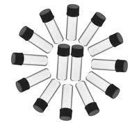 Veemoon 100 Pièces Small Glass Vials With Screw Caps Transparent Mini Sample Containers For Cosmetics And Essential Oils Portable Refillable Bottles