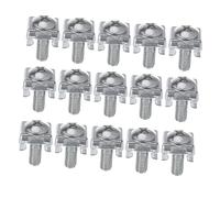 Veemoon 100 pièces Vis et Écrous Cage pour Rack Réseau et Vis de Montage Antirouille pour Armoire et Baie Accessoires Fixation