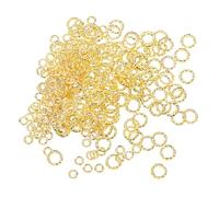 Veemoon 1000 Pièces Charms pour Ongles Rivets Métalliques Ronds Creux pour Manucure DIY Accessoires Nail Art pour Femmes et Filles