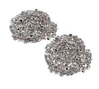 Veemoon 100G Perles de Accessoires Créatifs pour Garçon Fille Adultes pour Bricolage de Bracelets Colliers Boucles Oreilles