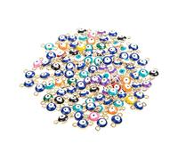 Veemoon 100pièces Accessoires pour Colliers Soi-même Pendentifs pour Bracelets DIY Ornements de Bijoux Breloques pour Porte-clés