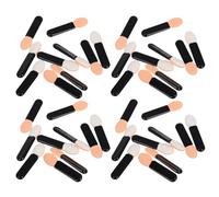 Veemoon 100pièces Applicateurs Mini Fard à Paupières Bâtonnet Noir Pinceau Seule Face pour Ombre à Paupières et Retouches Cosmétiques