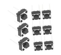 Veemoon 100pièces Bouton Poussoir Tactile Momentané Interrupteur Dip pour Circuit Imprimé Bouton-Poussoir De Remplacement Léger Et Facile à Installer