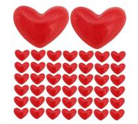 Veemoon 100pièces Breloques Cœur Résine Petites Pendentifs Plates Pour Bijoux Et Scrapbooking Accessoires Créatifs