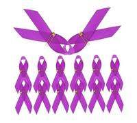 Veemoon 100pièces Épingle De Sensibilisation Au Ruban Broche à Ruban Pour Violence Domestique Et Cancer Du Pancréas Avec Épingle De Sécurité Pour Événements Caritatifs Et Publics