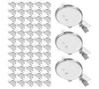 Veemoon 100pièces Lot De Bases De Broche Avec Clip Fer Pour Fabrication De Bijoux Artisanaux Accessoire De Création