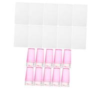 Veemoon 10ensembles Tampon à Ongles Silicone Transparent Avec Raclettes Pour Nail Art French Manucure Et Projets Diy