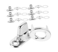 Veemoon 10ensembles Turn Lock Bag Clasp Metal Twist Fasteners Adjustable Purse Closure Hardware for Diy Handbag Craft and Briefcase Secure Accessories